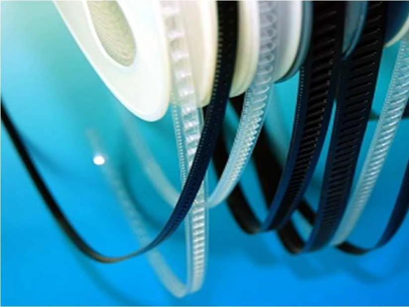 Side view of embossed carrier tape showing depth and wall thickness