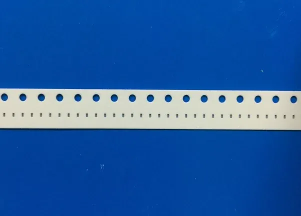 0201 and 01005 pre-punched paper carrier tape with stable cavity profiles
