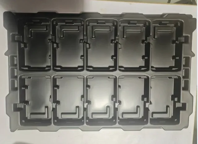 Detail of vacuum formed trays produced by SEWATE
