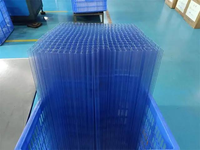 Cartons of ESD plastic tubes packed for export