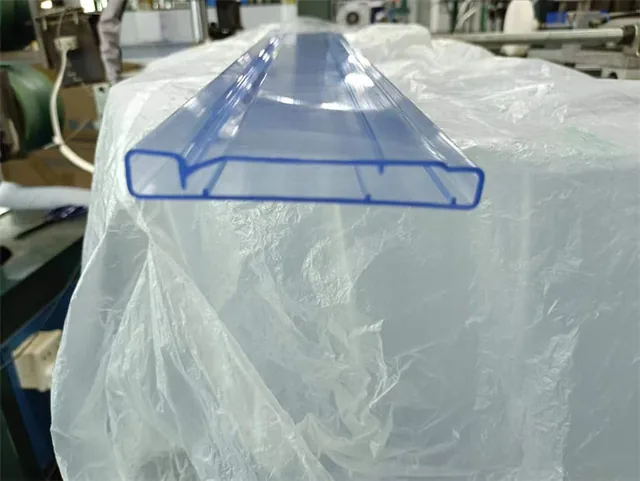Transparent anti-static shipping tubes stacked in bundles ready for packing