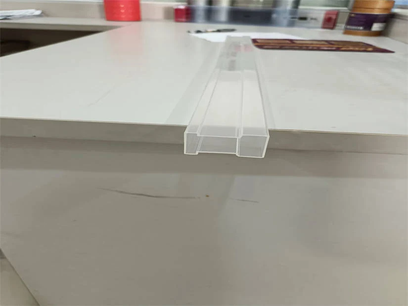 Blue and transparent IC storage tubes filled with integrated circuits and components