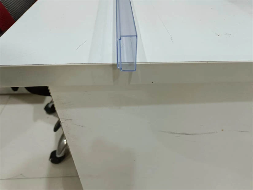 Close view of an IC tube profile showing the internal channel