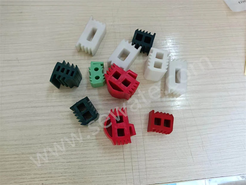 Sample rubber plug and pin set placed next to a standard IC tube for reference