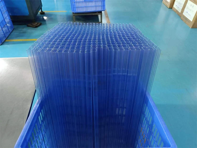 Cartons of ESD plastic tubes packed for export