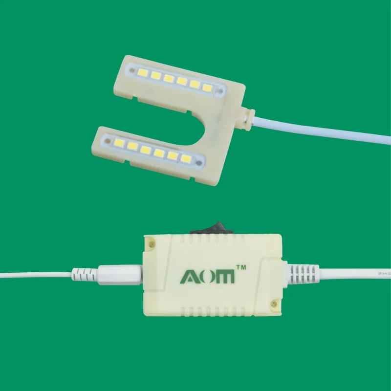 AOM-12U U-shaped sewing machine LED light with strong magnet base and 12 SMD LEDs