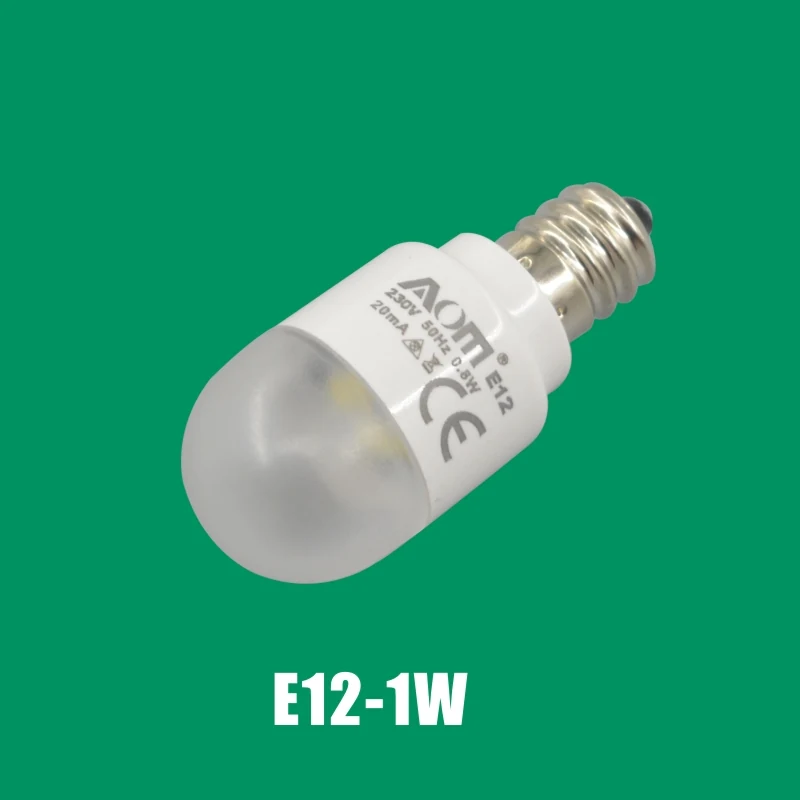 AOM E12-1W sewing machine LED bulb with E12 base and SMD LED light source