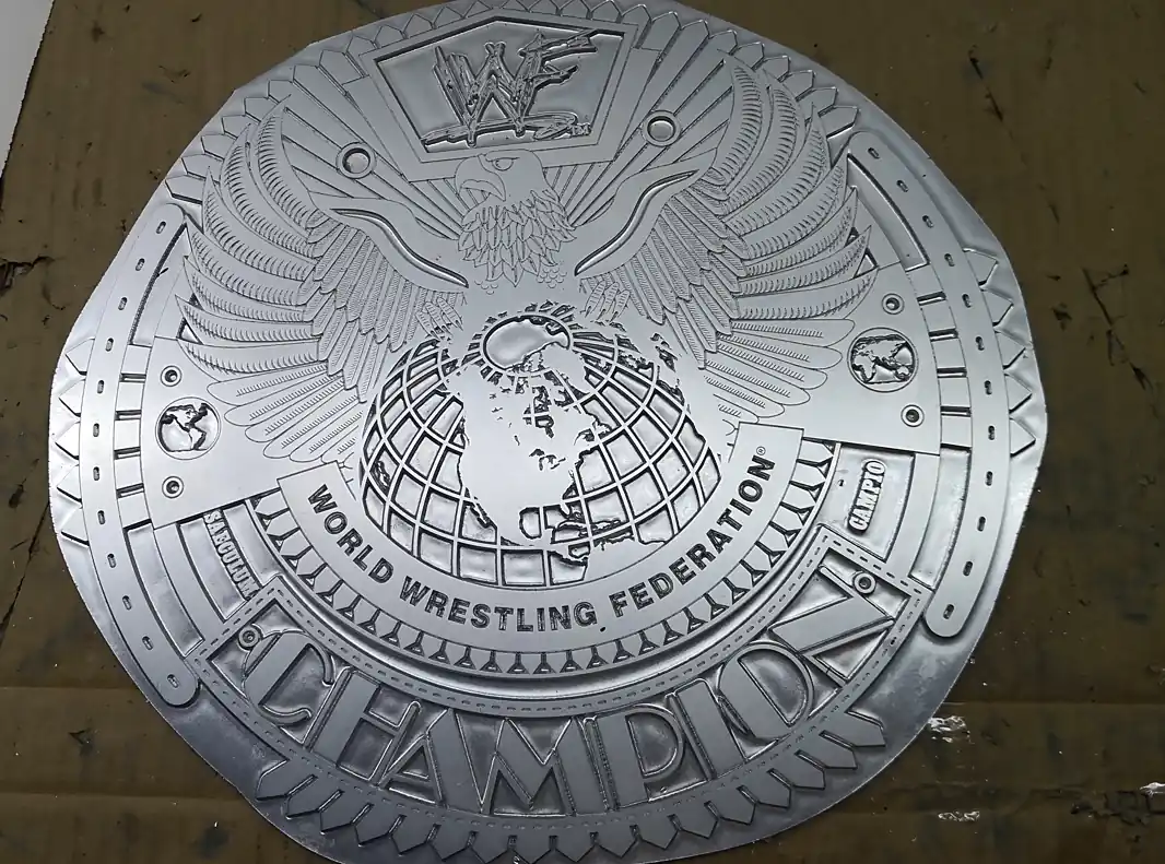 Etched Wrestling Championship Belt Plate