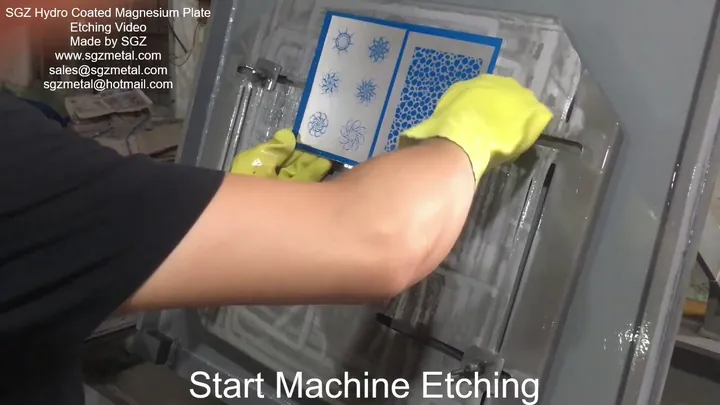 New Hydro-Coated Magnesium Plate Complete Etching Video
