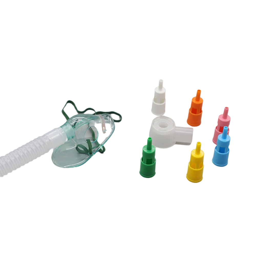 Venturi mask diluter and anti-crush oxygen tubing