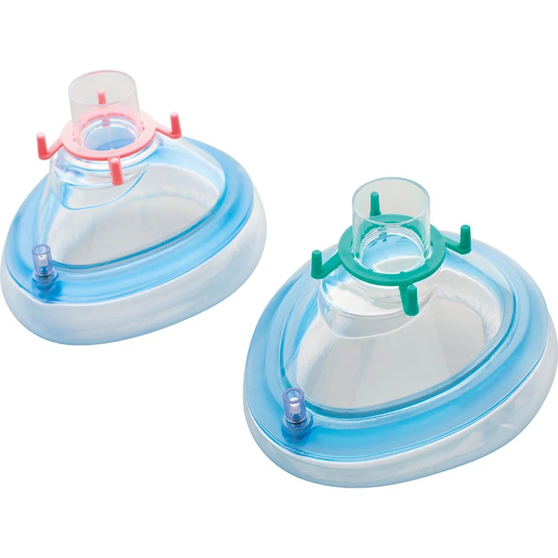 Air cushion anaesthesia mask with inflatable rim