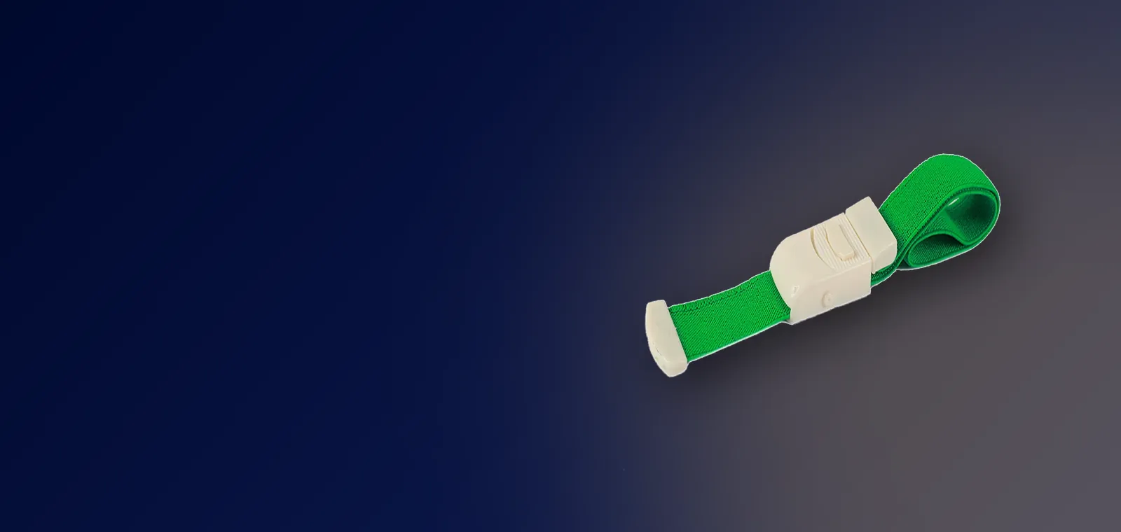 Green buckle tourniquet band with ABS quick-release buckle
