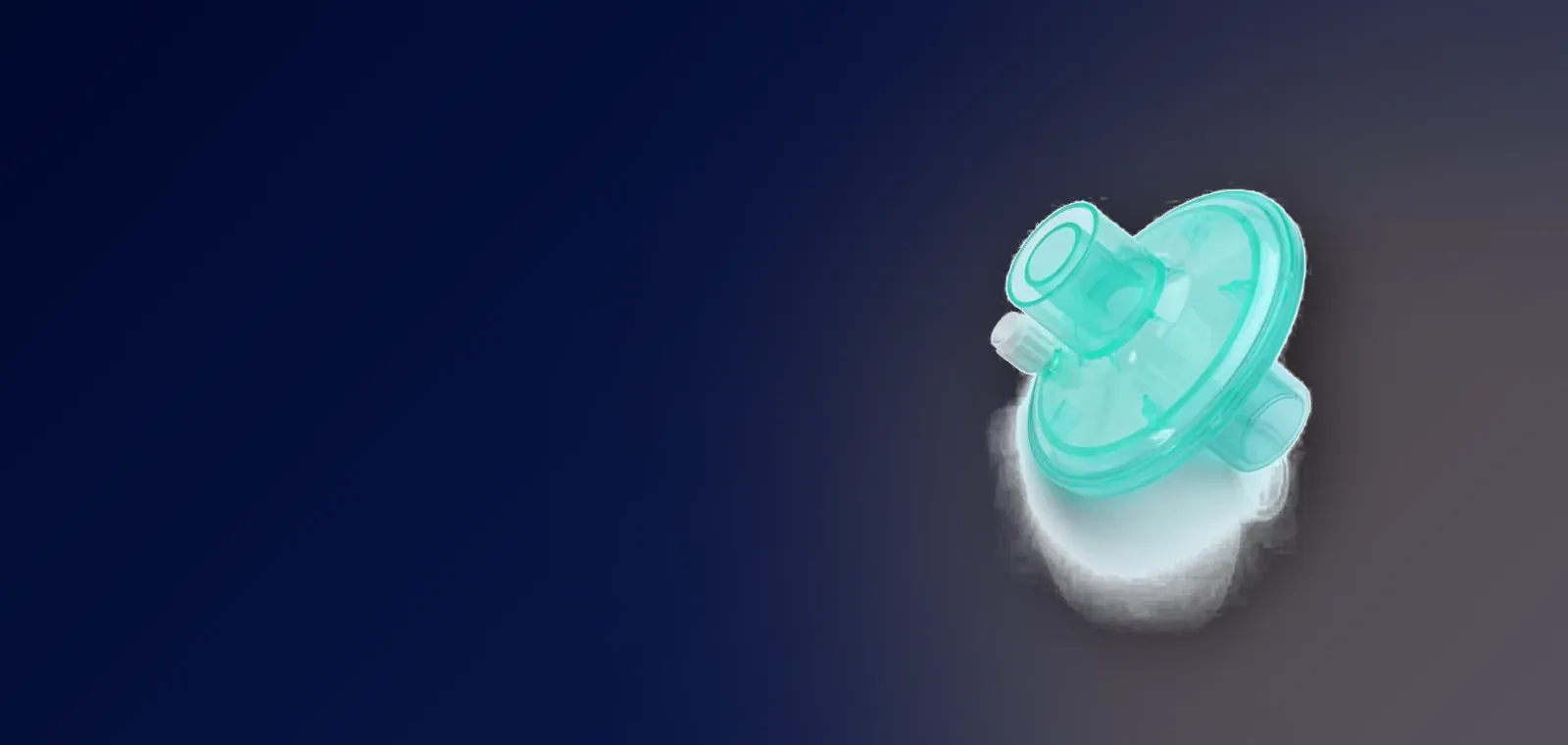 Disposable bacterial and viral breathing filter with luer port