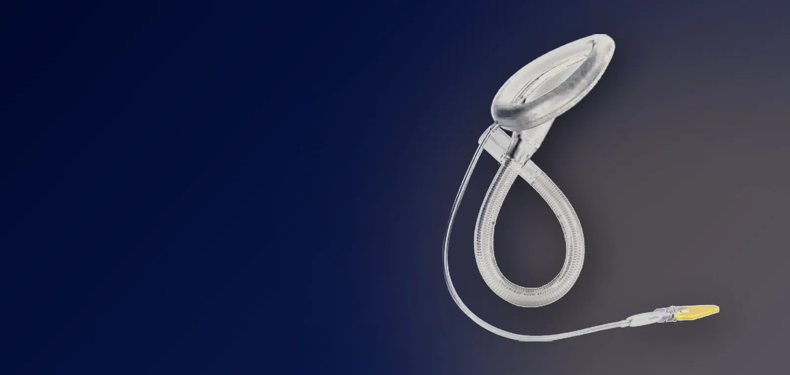 Disposable reinforced PVC laryngeal mask with reinforced tube