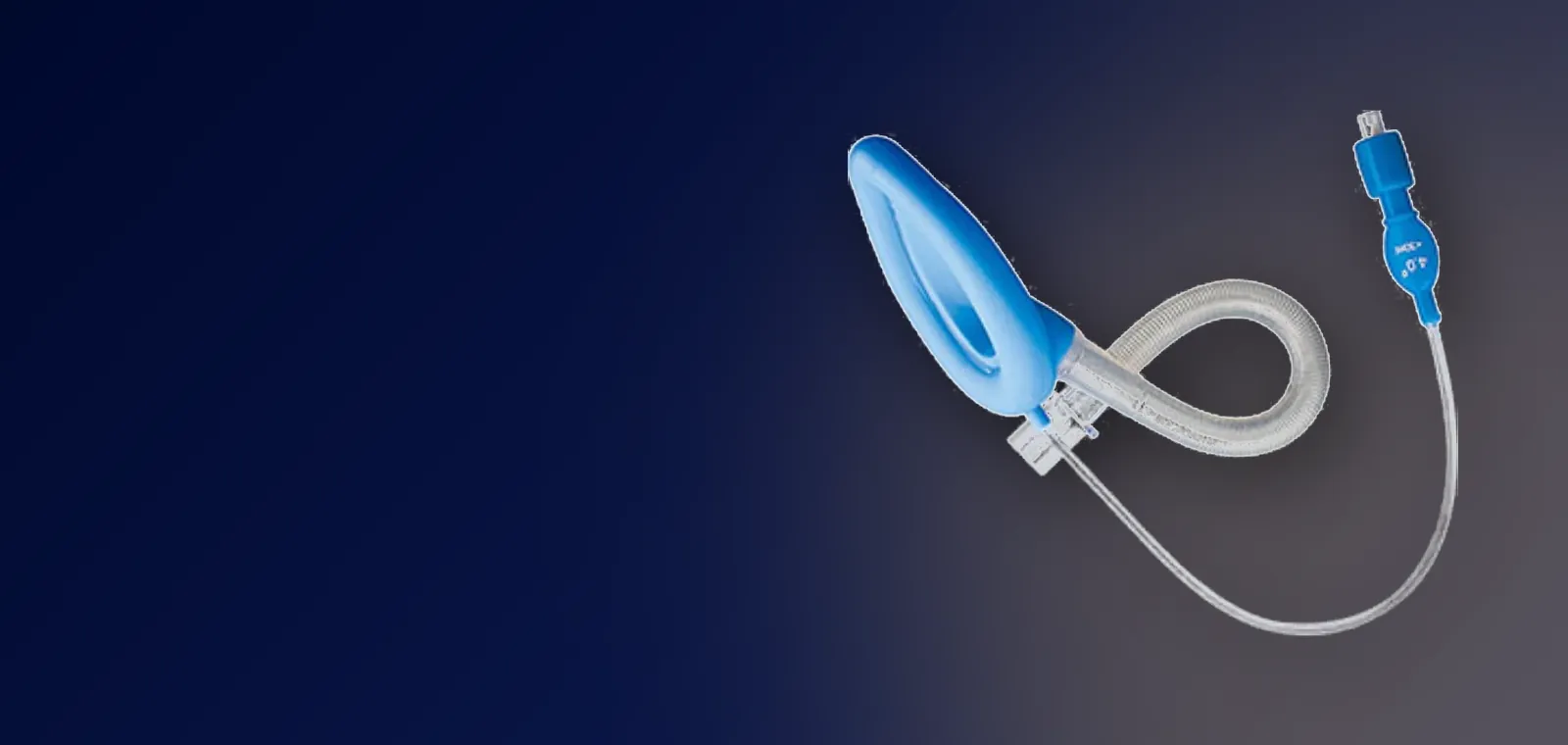Disposable reinforced silicone laryngeal mask with reinforced tube