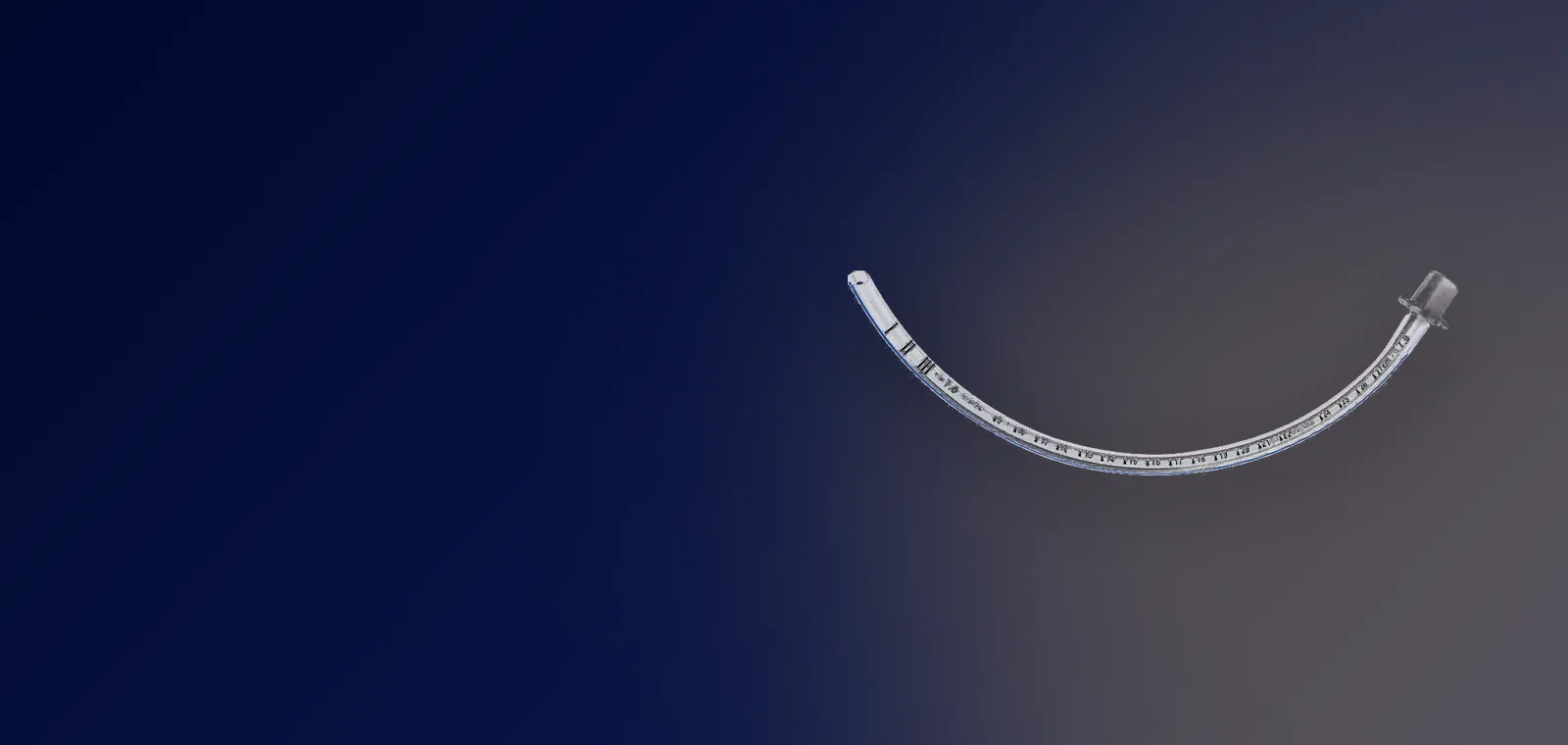 Uncuffed endotracheal tube with depth markings
