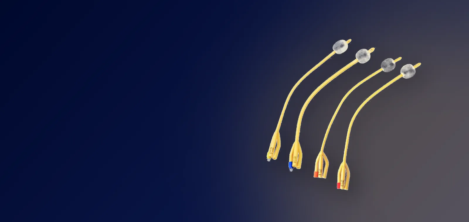 Three way latex Foley catheter with irrigation drainage and balloon ports