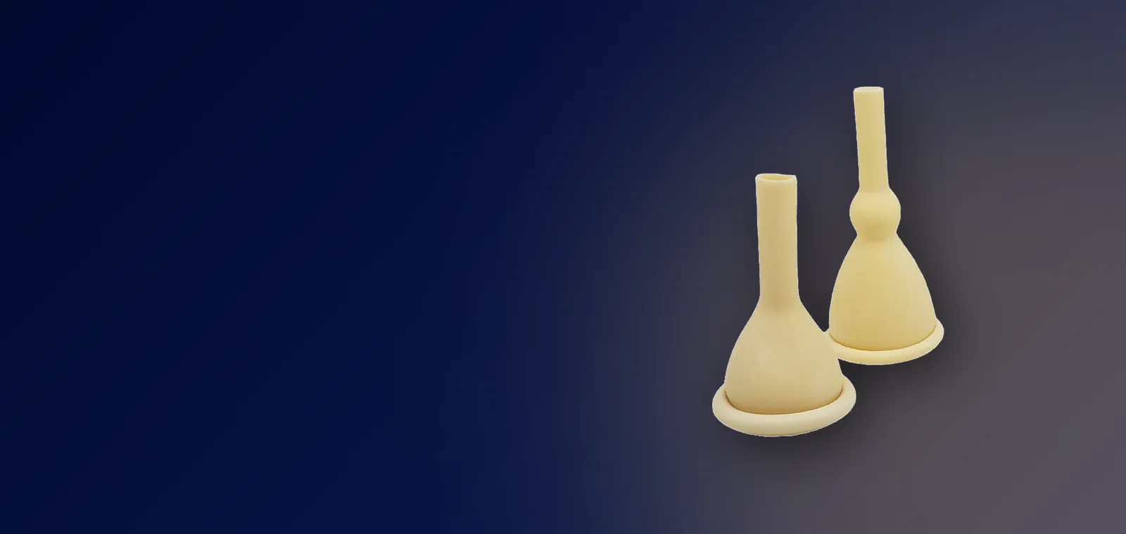 Latex male external catheter with securing strip