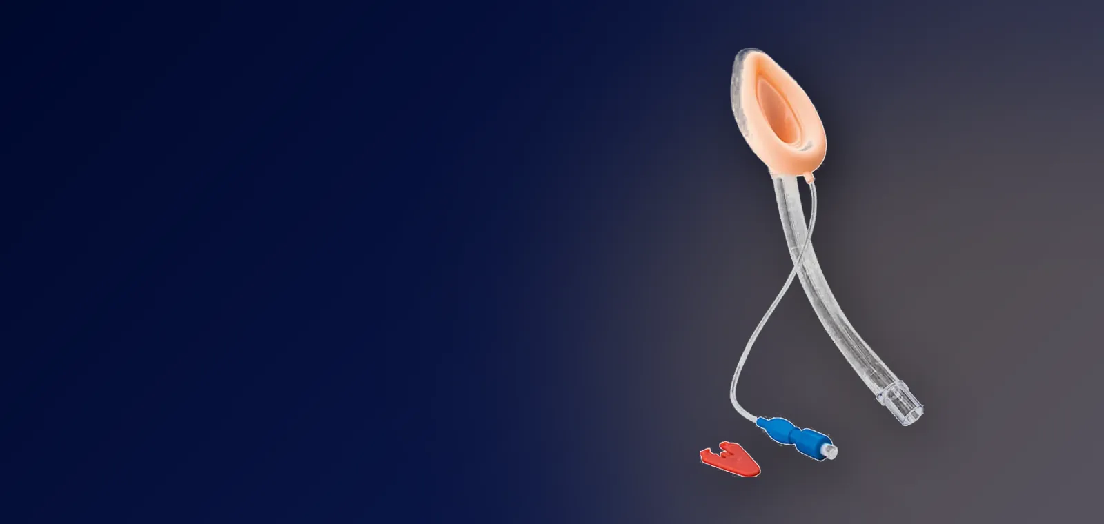 Reusable silicone laryngeal mask airway with inflation line
