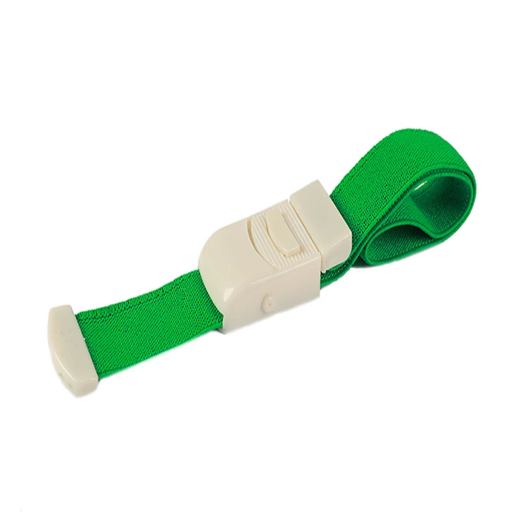 Green buckle tourniquet band with ABS quick-release buckle