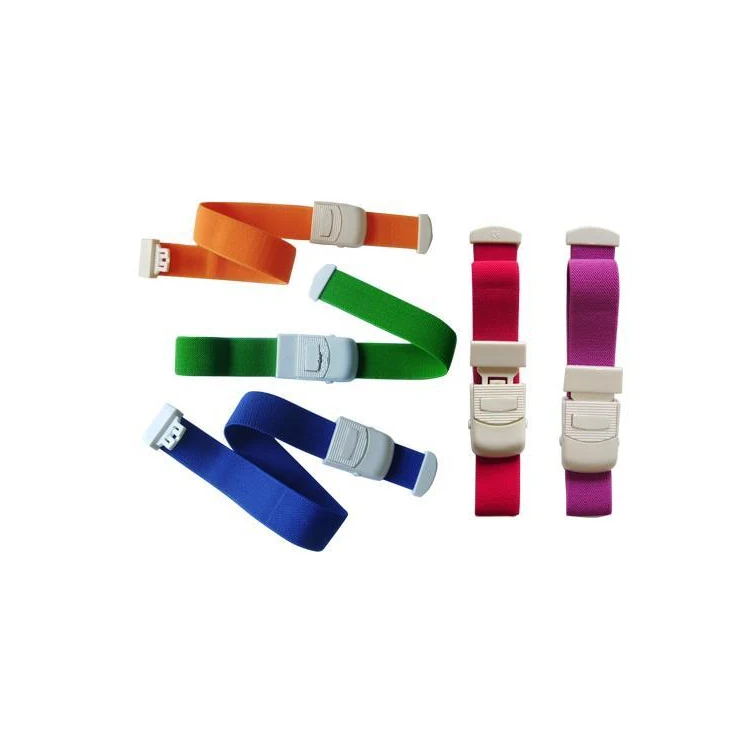 Mixed colour buckle tourniquet bands