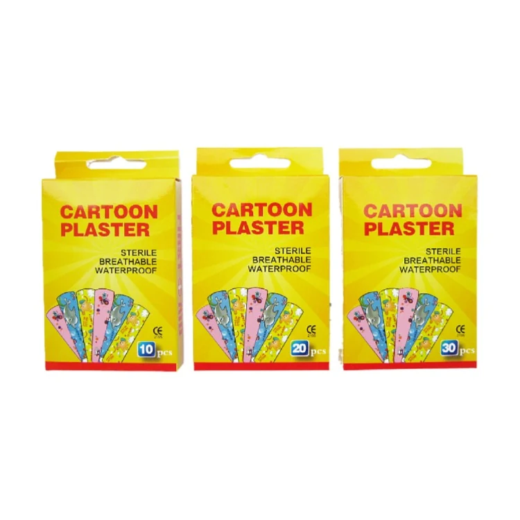 Cartoon plaster retail box