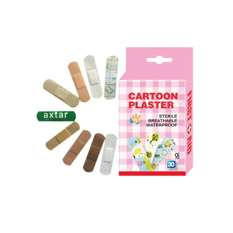 Printed cartoon plaster strips