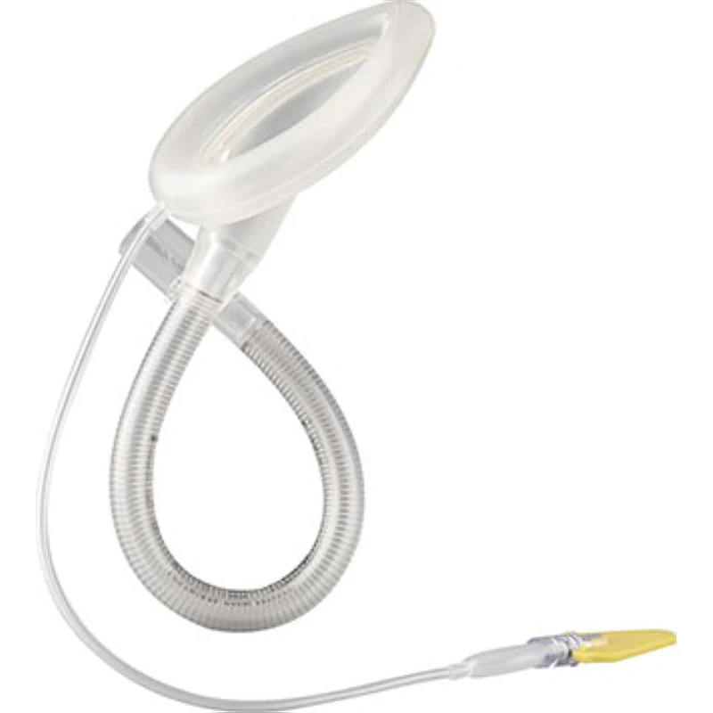 Disposable reinforced PVC laryngeal mask with reinforced tube