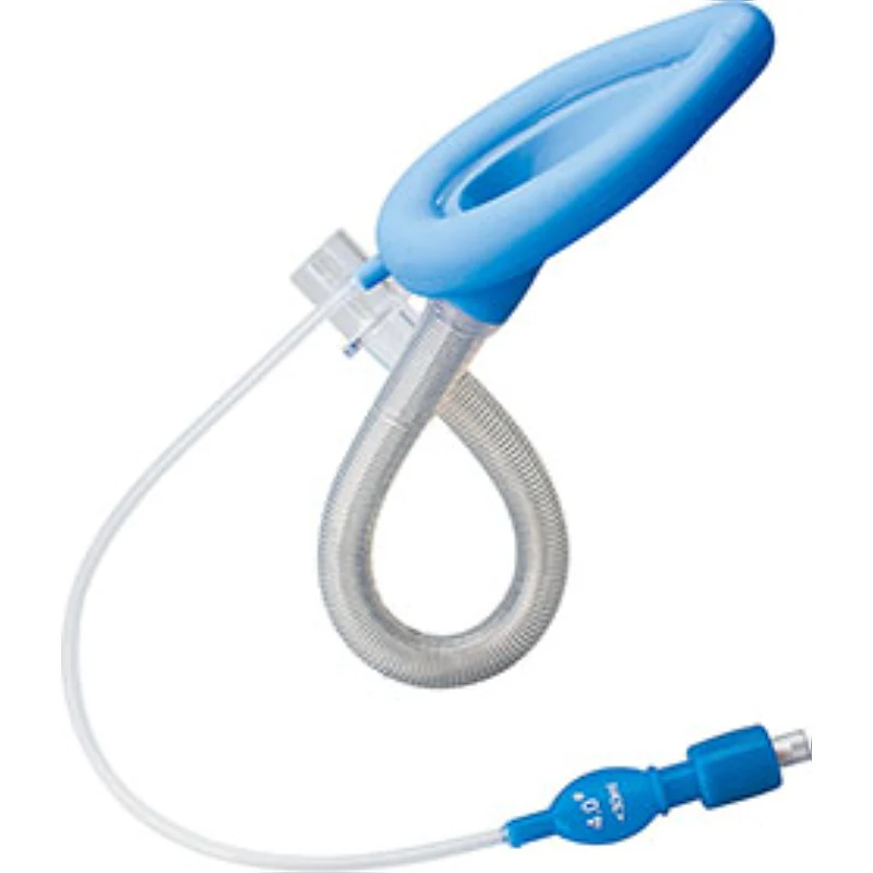 Reinforced silicone laryngeal mask in packaging