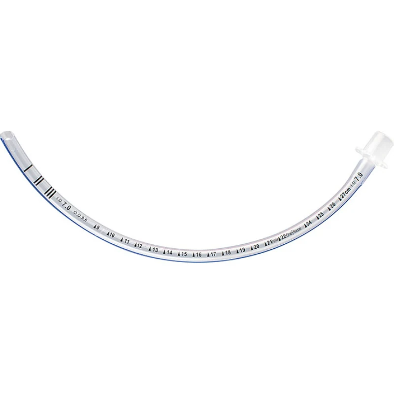 Uncuffed endotracheal tube with depth markings