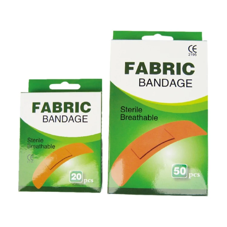 Cotton fabric wound plasters