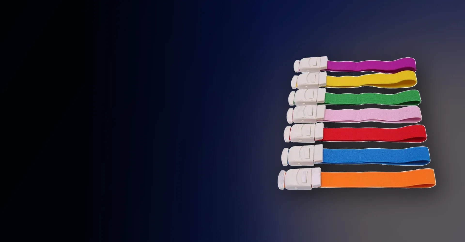 Latex Free Tourniquets And Quick Release Buckle Bands In Seven Colours