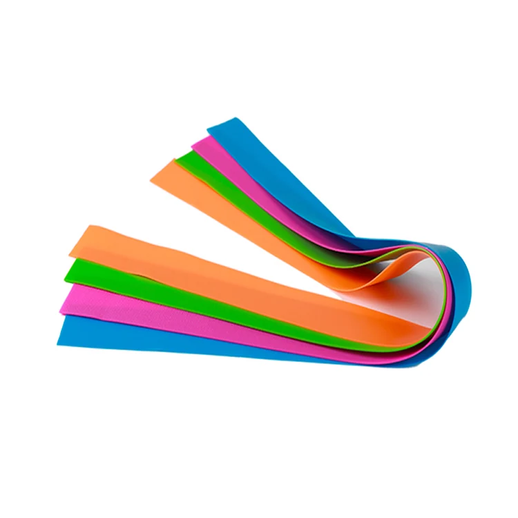 Flat packed latex free TPE tourniquet bands in assorted colours