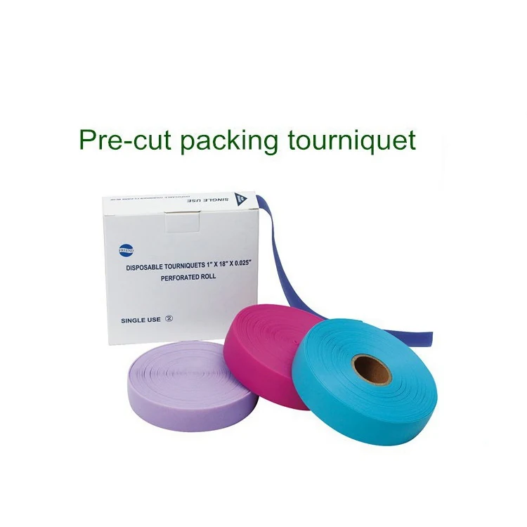 Close view of TPE tourniquet band surface and edge