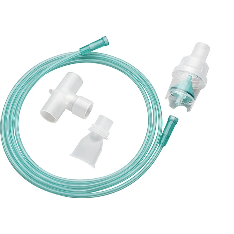 Nebulizer kit corrugated tubing and T piece connection