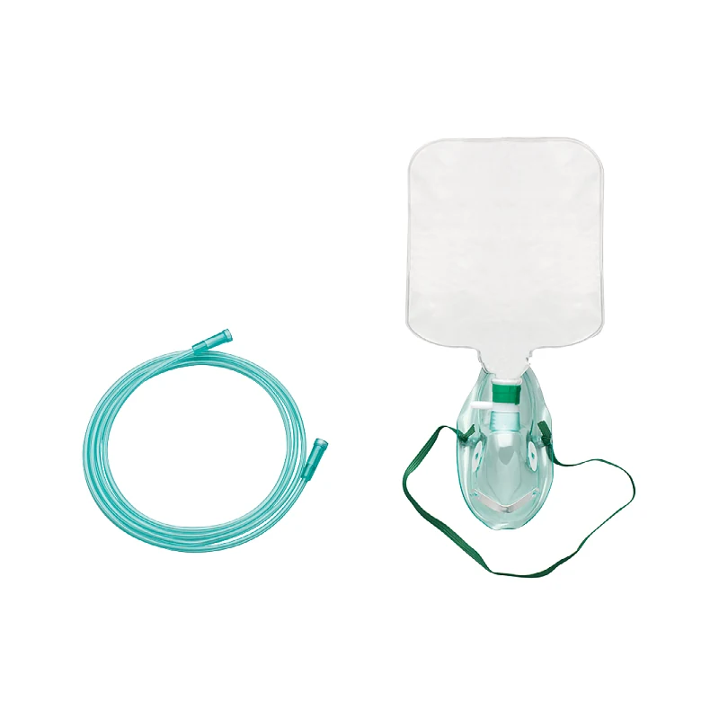 Non rebreathing oxygen mask with reservoir bag