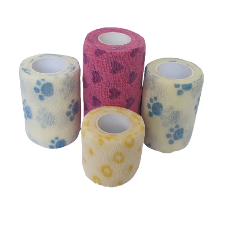 Non woven cohesive bandage colour box packing