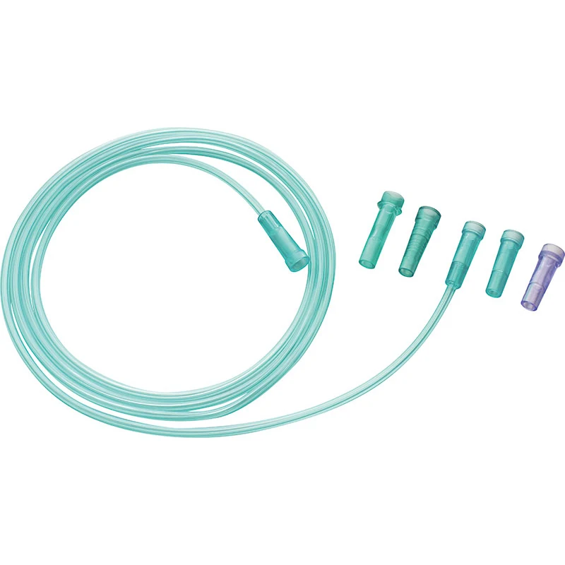 Oxygen mask anti-crush tubing and connector
