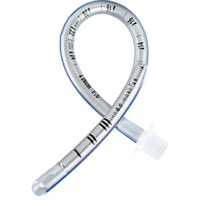 Reinforced endotracheal tube in peelable paper-plastic bag