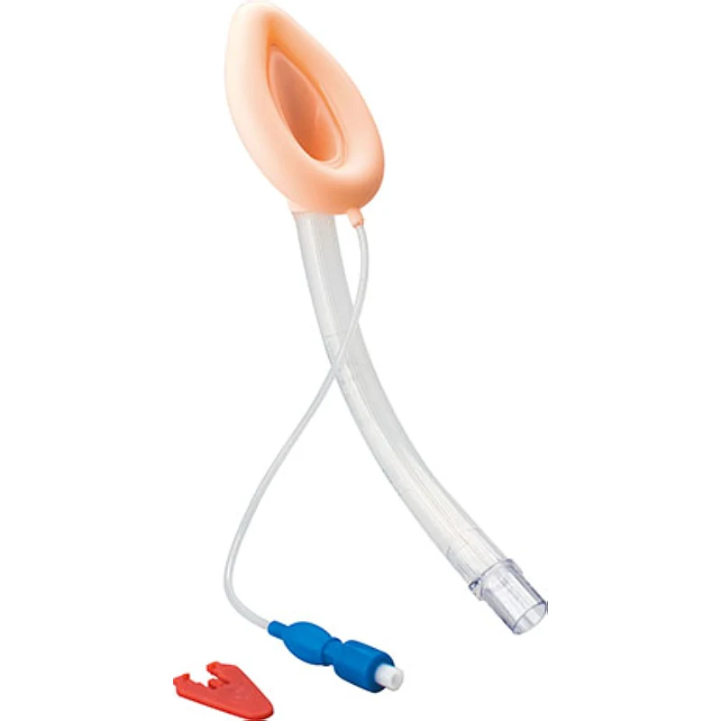 Reusable silicone laryngeal mask airway with inflation line