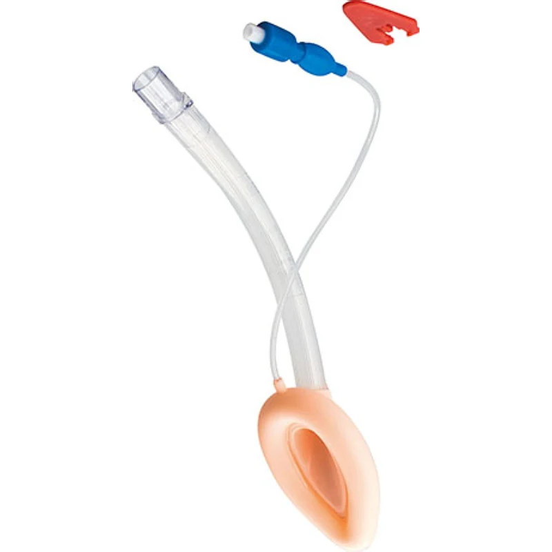 Reusable silicone laryngeal mask cuff and airway tube