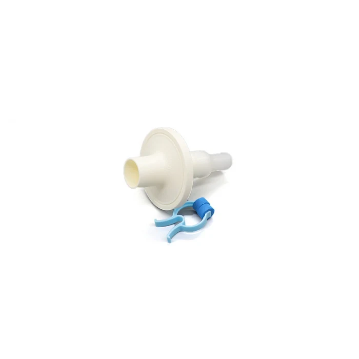 Spirometry filter packed in sterilisation dialysis paper bag