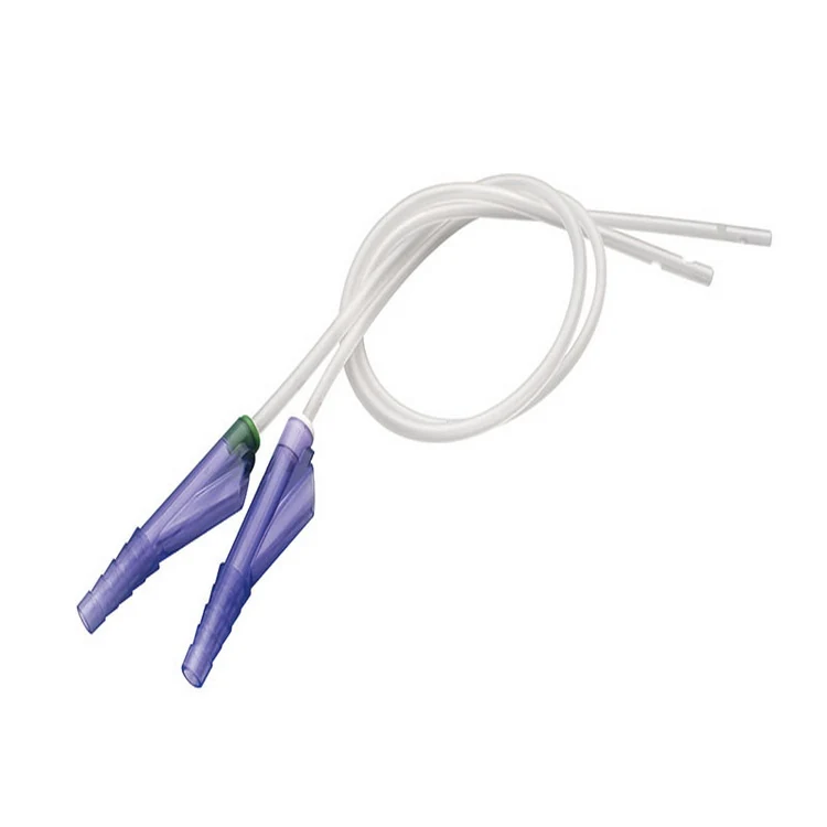 Suction catheter with violet vacuum control connector