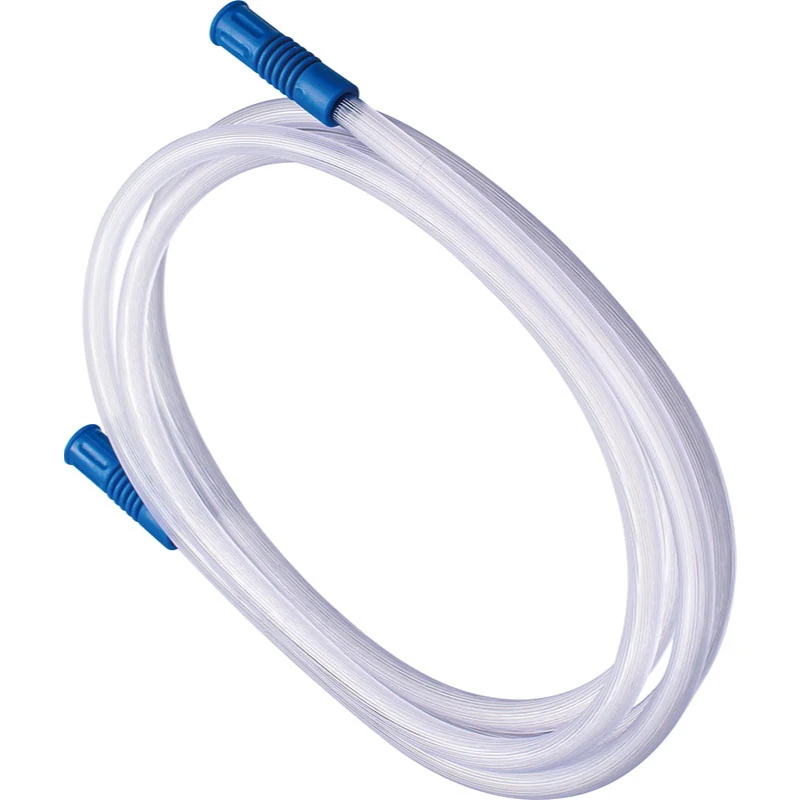 Suction connecting tube with striated anti-kink wall