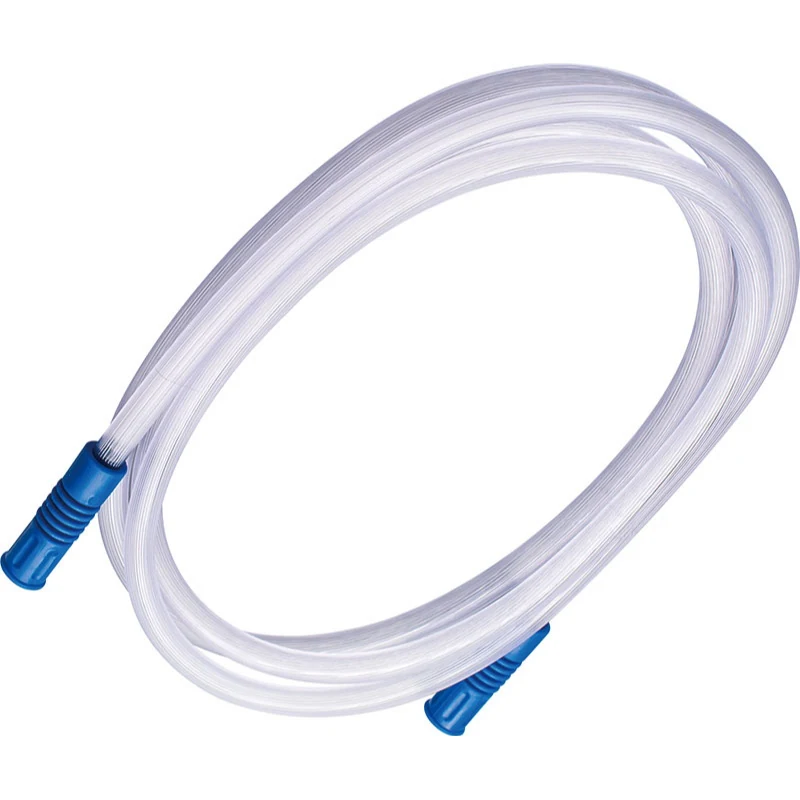 Suction connecting tube coiled with connectors