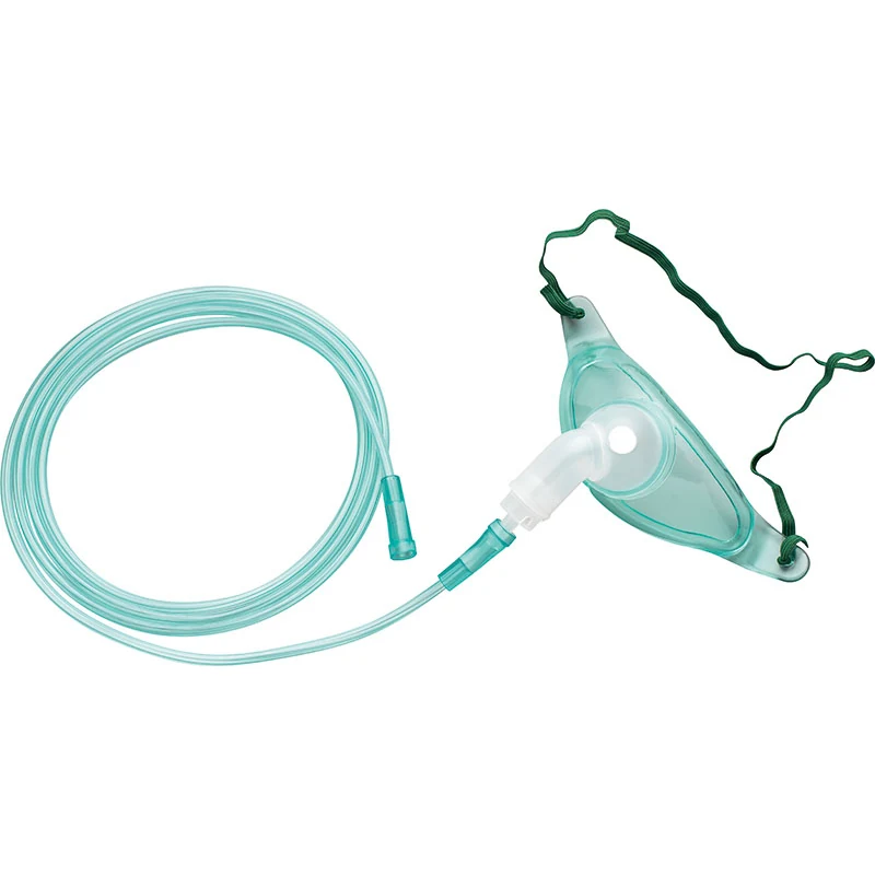 Clear PVC tracheostomy mask with swivel adaptor