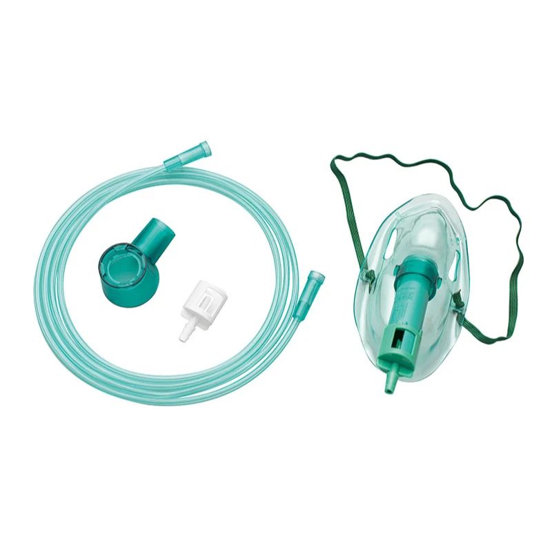 Multi venturi mask with two colour coded diluters
