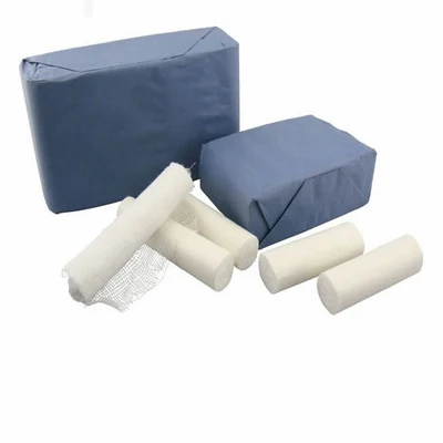 WOW gauze bandage rolls in bleached cotton
