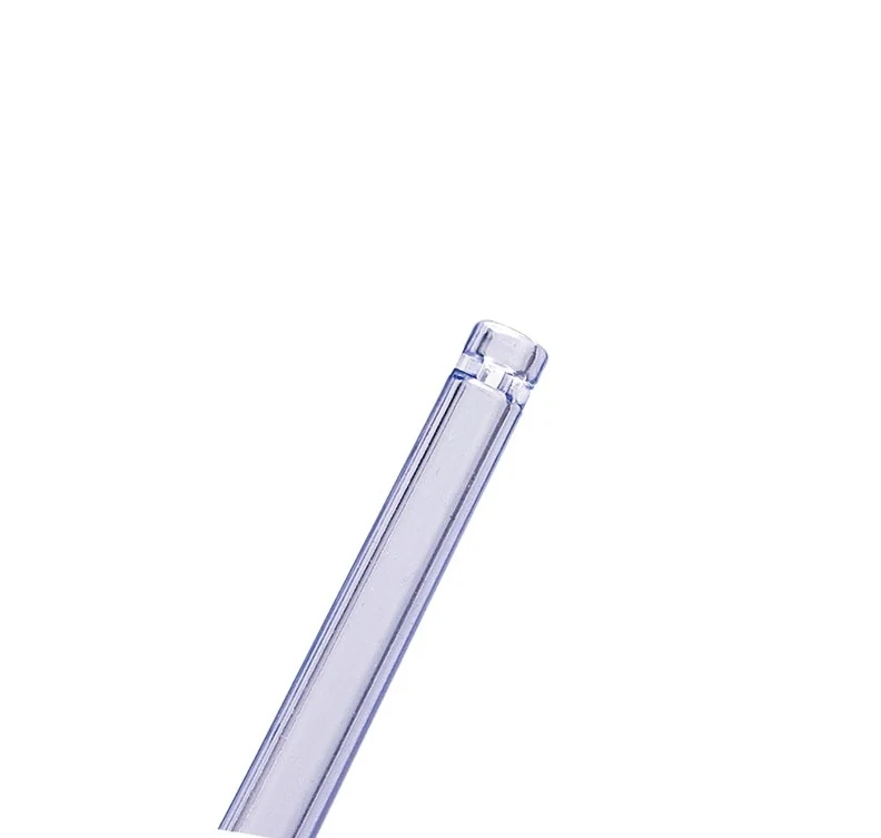 Yankauer suction handle cruciate rib cross section