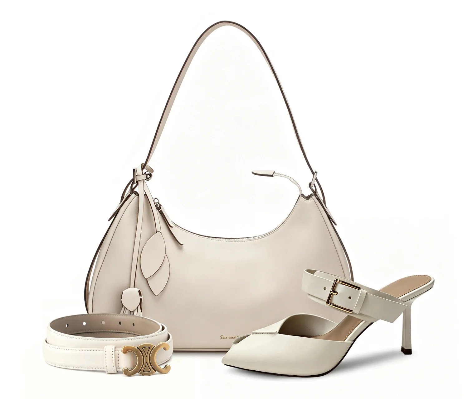 Accessory and footwear styles developed in the same season so a range stays coordinated